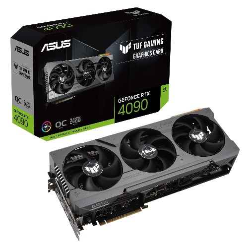 ASUS TUF Gaming GeForce RTX 4090 24GB OC Edition Gaming Grafikkarte (DLSS 3, PCIe 4.0, 24GB GDDR6X, HDMI 2.1a, DisplayPort 1.4a, TUF-RTX4090-O24G-GAMING) - OC Edition RTX4090 TUF
