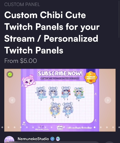 Twitch panels 