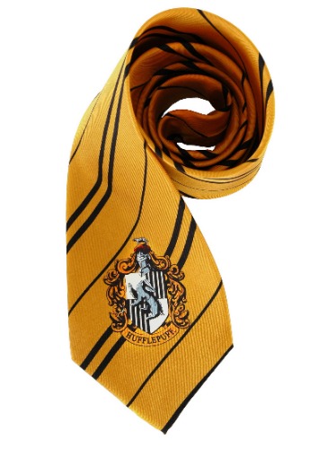 Cinereplicas - Harry Potter - Unisex Tie - Authentic Replica - Officially Licensed - Hufflepuff - Standard Size - 100 % Microfiber - Black & Yellow