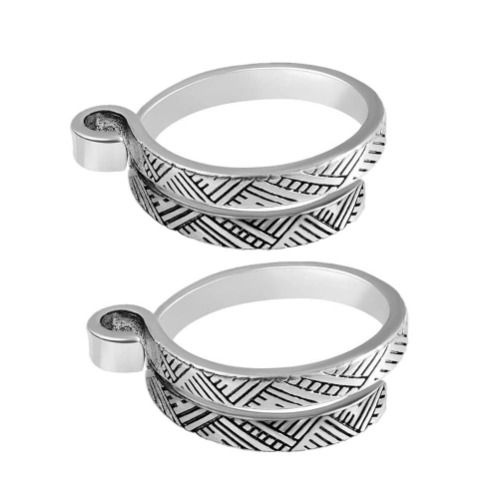 Knitting Loop Adjustable Open Ring Webbing Jewelry Accessory Sewing Wear Yarn Guide Tools Wool Finger Croc Thimble Knitting O9I8 - Silver
