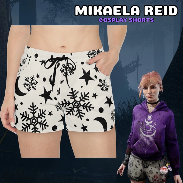 Mikaela Reid Lazy Pyjamas PJs Cosplay Shorts Dead By Daylight Cosplay DBD Cosplay Gaming Gamer Cozy Break Unisex Moon Occult Witchy Micaela