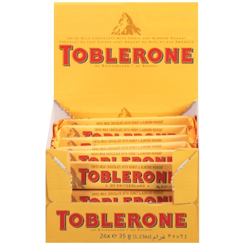Toblerone Standard Size 1.23-Ounce (x24 Units), 0.84-Kilogram