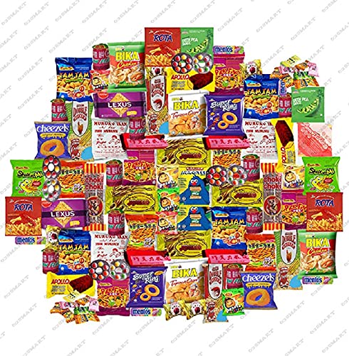 Malaysia Snack Package (20 Count) Candy College Student Care Package, Thanksgiving, Food Arrangement Chips Birthday Treats for Adults, Kids, Teens