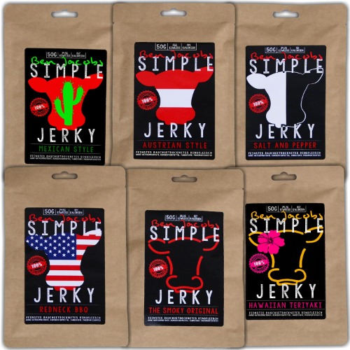 Taste Test Box Beef Jerky, 6 x 50g