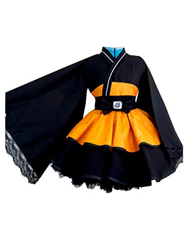 Faihuu Uzumaki Cosplay Costume Girl Version Kimono Dress Halloween - Female XS