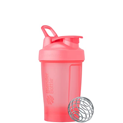 BlenderBottle Classic V2 Shaker Bottle Perfect for Protein Shakes and Pre Workout, 20-Ounce, Light Pink - Light Pink - 20-Ounce - Bottle