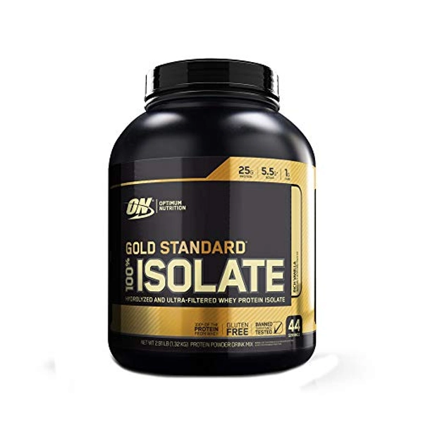 Optimum Nutrition Gold Standard 100% Isolate 3 LB TUB 2019 44 Servings New HYDROLYZED and Ultra Filtered Premium Isolate Protein (Vanilla)