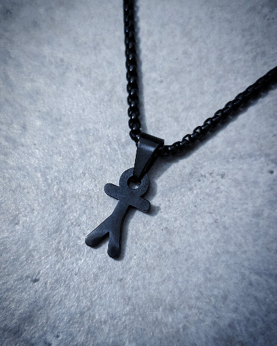Stickfigure Necklace | Black