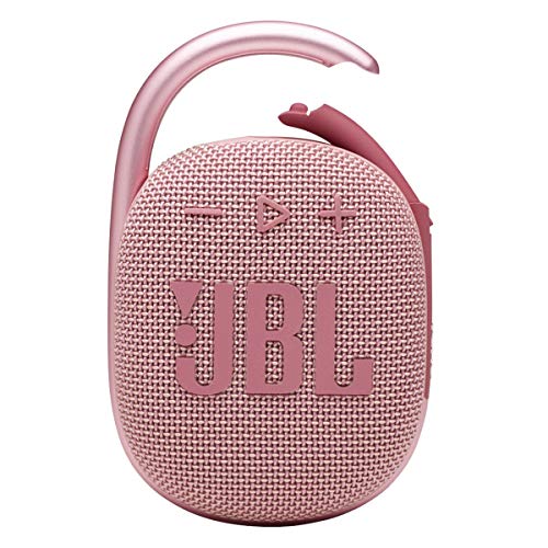 JBL Clip 4 - Portable Mini Bluetooth Speaker for home, outdoor and travel, big audio and punchy bass, integrated carabiner, IP67 waterproof and dustproof, 10 hours of playtime (Pink) - Pink - Clip 4 - Speakers