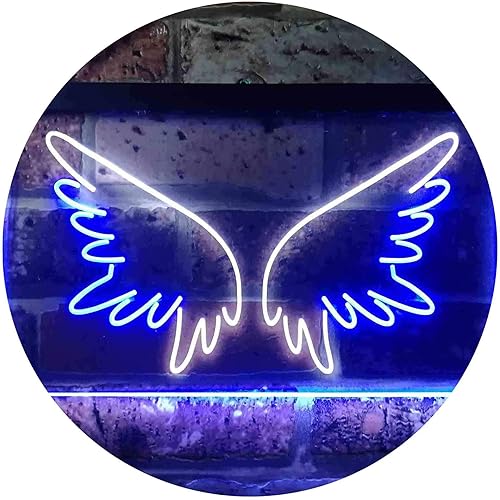 Angel Wings Dual Color LED Neon Sign