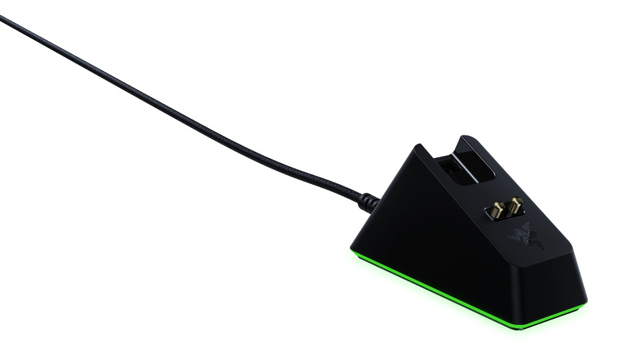 Razer Mouse Dock Chroma - Charging Station with RGB Lighting for DeathAdder V2 Pro, Viper Ultimate, Basilisk Ultimate, Naga Pro (Magnetic Mouse Charging Station, Non-Slip, RGB Chroma) Black