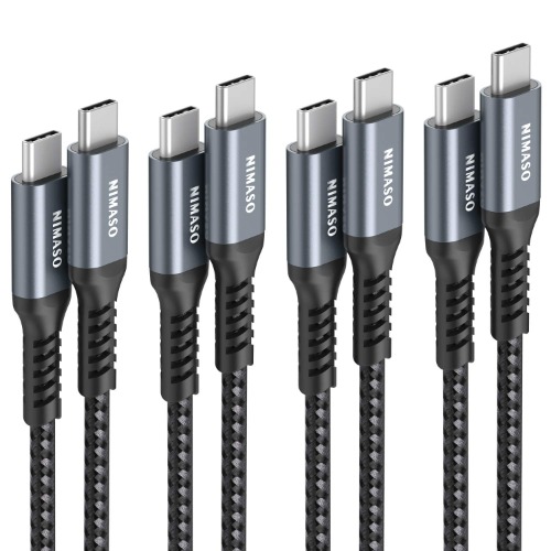 USB C to USB C Fast Charging Cable 60W 4-Pack [10ft+6.6ft+3.3ft+1ft]