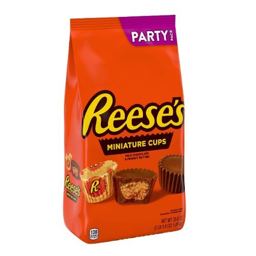 REESE'S Miniatures Milk Chocolate Peanut Butter Cups Candy, Christmas, 35.6 oz Bulk Party Pack - Miniatures 35.6 oz.