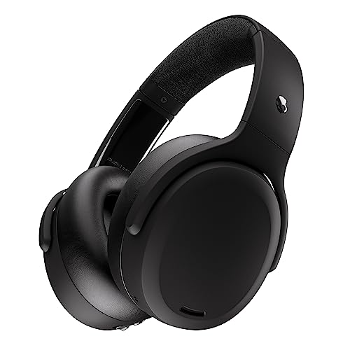 Skullcandy Crusher ANC 2 Over-Ear Noise Cancelling Wireless Headphones with Sensory Bass, 50 Hr Battery, Skull-iQ, Alexa Enabled, Microphone, Works with Bluetooth Devices - Black - Headphones
