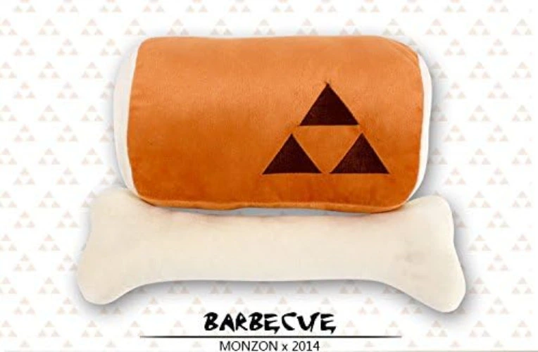 damdos Christmas Pillow Monster Hunter Roast Meat Plush Pillow Throw Pillow PP Cotton Birthdays Gifts