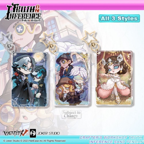 PRE-ORDER Identity V Crafter's Workshop Truth & Inference Theme products | Sand Pendant-Lady Truth & Mr. Inference & "White"