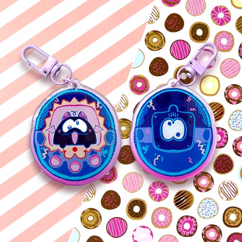 Belbeeps Worm Double-Sided Keychain