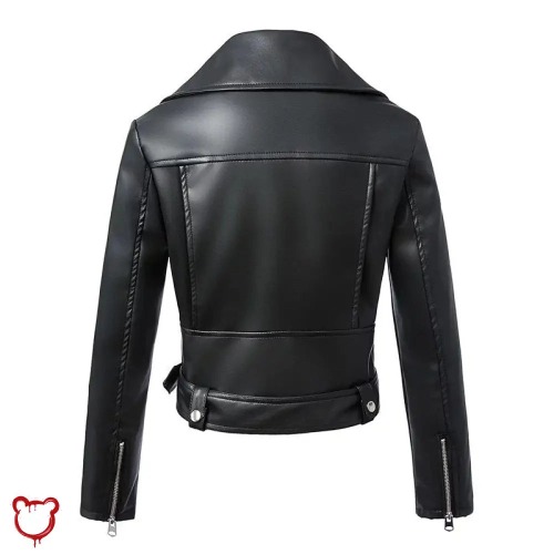 Gothic Black Leather Jacket - black / M