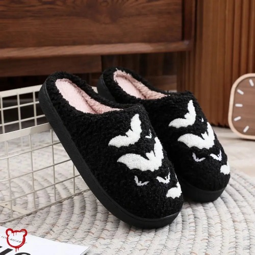 Halloween Winter Plush Slippers - H / 38-39