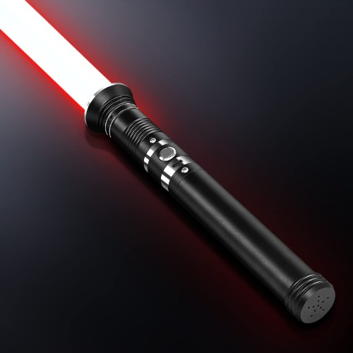 HOCET Star Wars Neo Realistic Pixel Lightsaber Metal Hilt Full Size,Smooth Swing Force FX Lightsaber,Heavy Dueling Lightsaber,Black Series Light Saber,Costume Toys for Kids(Black) - Black