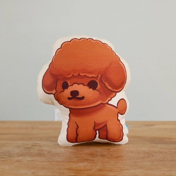 Handmade Toy Poodle (Red) Pillow | Default Title