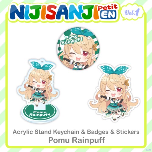 "NIJISANJI EN Petit vol.1" Pomu Rainpuff | Acrylic Stand Keychain