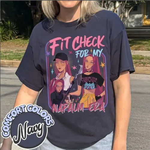Fit Check for My Napalm Era Comfort Colors T Shirts, Kpop Mira Shirt, Kpop Demon Hunters Tee, Huntrix Girl T-Shirt, Kpop Movie Fan Gift
