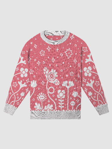 Pink "Grow" Knitted Sweater