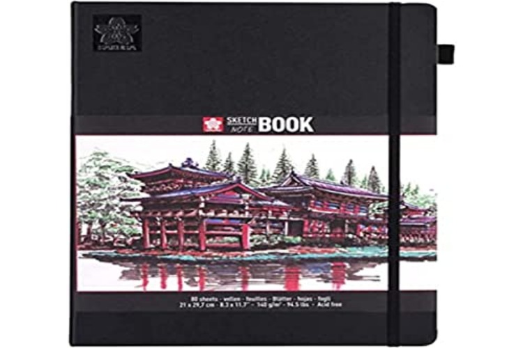 Sakura Sketch Notebook-80 Creme Sheets, White Pages, 21 x 29.7 cm - 21 x 29.7 cm - White Pages