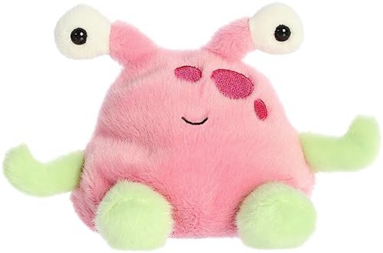 Aurora® Adorable Palm Pals™ Silly Alien™ Stuffed Animal - Pocket-Sized Play - Collectable Fun - Pink 5 Inches