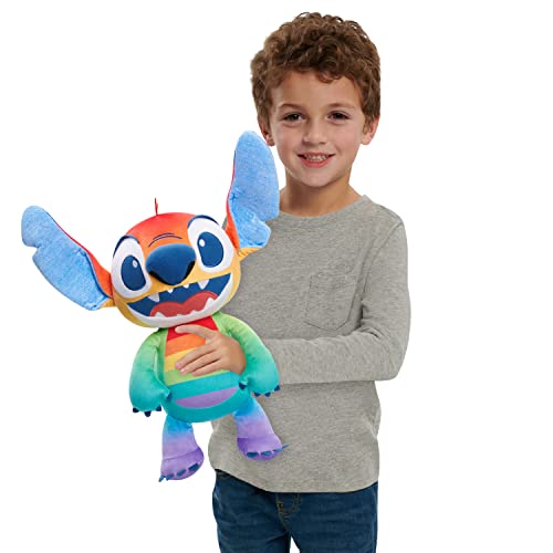 Disney Pride 16-inch Large Plush Stuffed Animal – Stitch, Alien, Soft Plushie, Kids Toys for Ages 2 Up, Amazon Exclusive by Just Play - Stitch