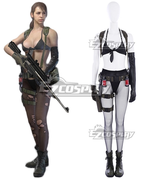 Metal Gear Solid V: The Phantom Pain Quiet Cosplay Costume - No Waist Red Accessories, Boots