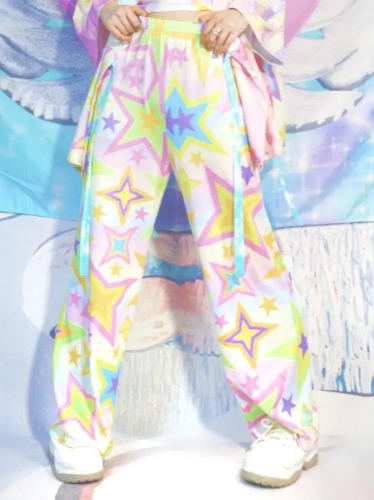 Tie Dye Y2K Star Girl Pants - M