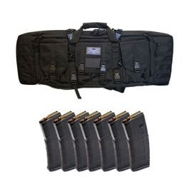 PSA 36" Single Gun Case & Seven (7) Magpul PMAG 30rd Gen2 5.56x45 Magazines