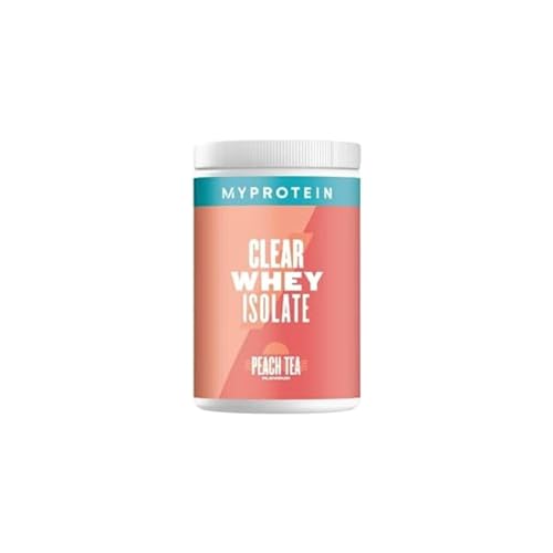 Myprotein Clear Whey Isolate Protein Powder - Peach Tea - 500g - 20 Servings - Cool and Refreshing Whey Protein Shake Alternative - 20g Protein and 4g BCAA per Serving - Peach Tea - 500 g (Pack of 1)
