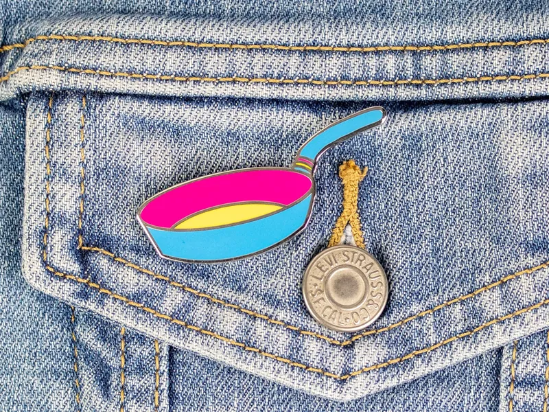 Pansexual Pan Enamel Pin - Queer Pins, Pansexual Pins