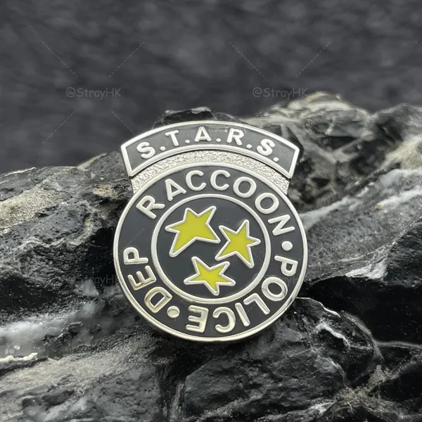 S.T.A.R.S Resident Evil STARS Lapel Bag Enamel Push Pin Badge Resident Evil 1 2 3 Pin RE Game Gift
