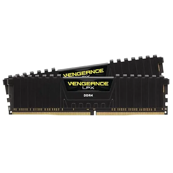 CORSAIR VENGEANCE LPX DDR4 RAM 32GB (2x16GB) 3200MHz CL16-20-20-38 1.35V Intel AMD Desktop Computer Memory - Black (CMK32GX4M2E3200C16)