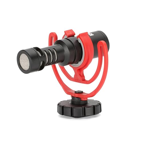 Rode VideoMicro Compact On-Camera Microphone with Rycote Lyre Shock Mount, Auxiliary, Black - VideoMicro I
