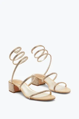Elegant Beige Sandals Cleo - RENE CAOVILLA