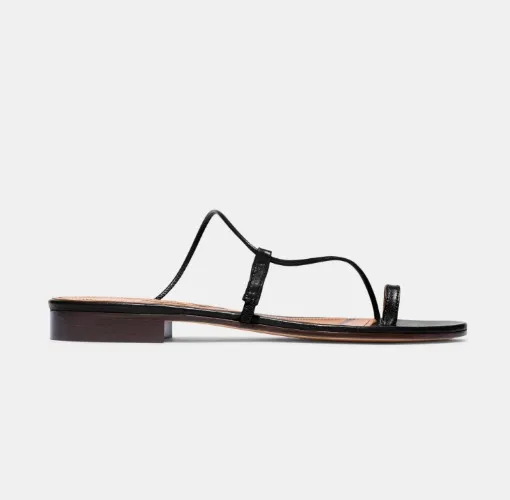 Susan Slide in Black Nappa - EMMA PARSONS