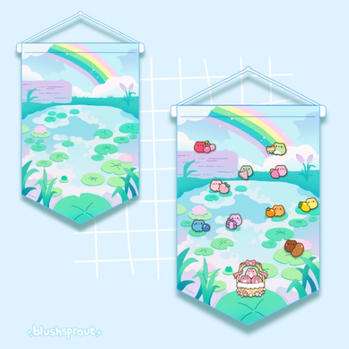Pond Enamel Pin Banner 