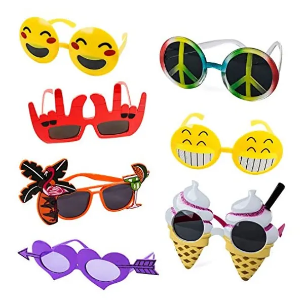 
                            Tigerdoe Funny Sunglasses – 7 Pairs - Photo Booth Sunglasses - Party Sunglasses – Costume Sunglasses - Summer Party Favors
                        