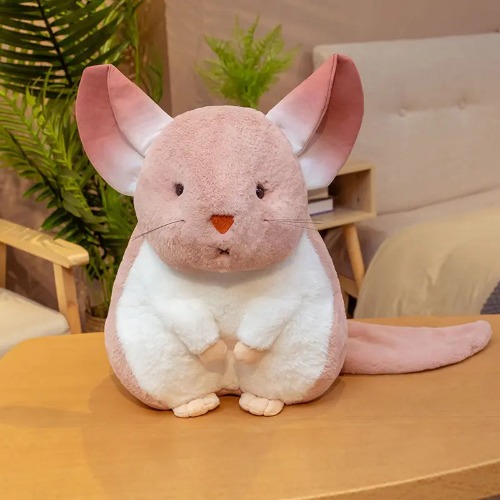 Adorable izable Plush Hamster Toy - Pink / 25cm