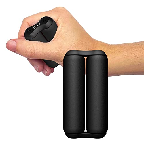 ONO Roller Junior Size, Soft Touch Plastic (Black) - Handheld Fidget Toy for Adults | Help Relieve Stress, Anxiety, Tension | Promotes Focus, Clarity | Compact, Portable Design - Junior Size/ABS Plastic - Black