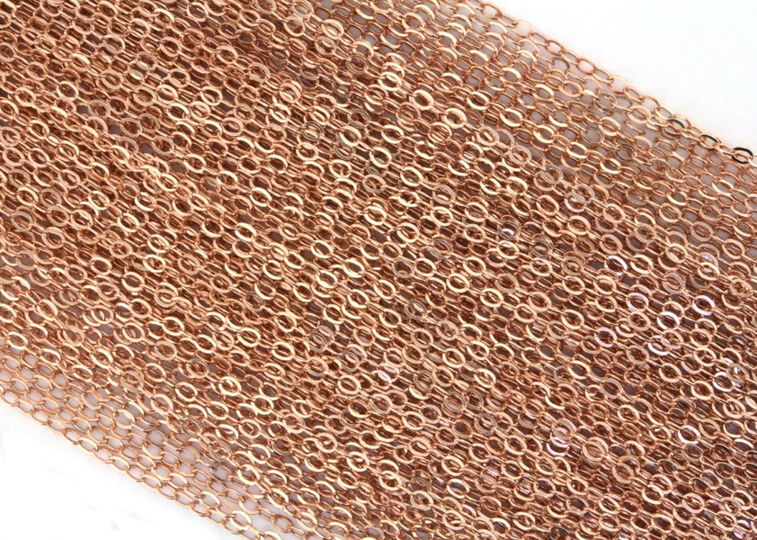 14K Rose Gold-Filled Necklace Chain 24 inches