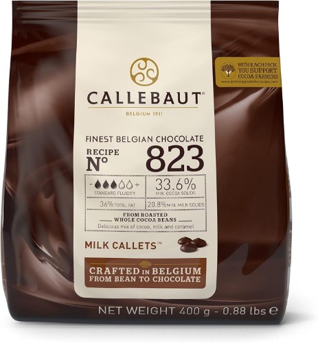 Callebaut Milk Chocolate Callets 33.6%, 400 g