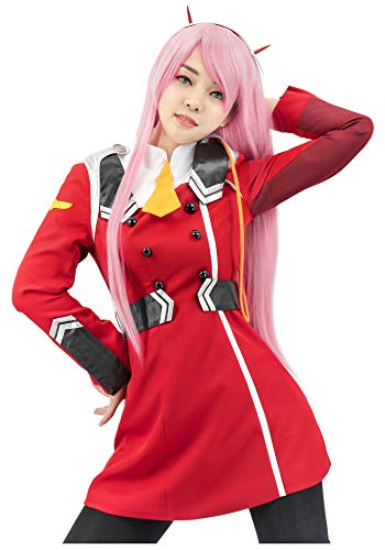 C-ZOFEK Women's US Size Red Dress Cosplay Outfits Anime Uniform Halloween Costume (Medium, Red) - Medium - Red