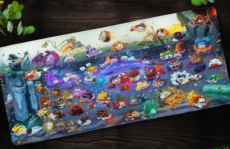 League of Legends Poro Party Desk Mat