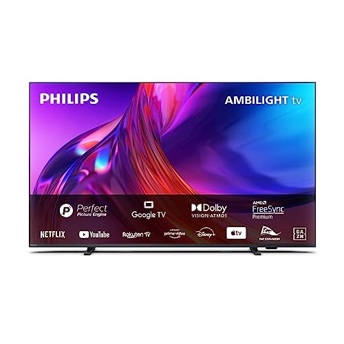 Philips Ambilight TV | 65PUS8508/12 | 164 cm (65 Zoll) 4K UHD LED Fernseher | 60 Hz | HDR | Dolby Vision | Google TV | VRR | WiFi | Bluetooth | DTS:X | Sprachsteuerung - 2023 Series - 65 "